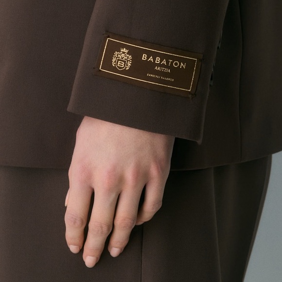 Aritzia Babaton Rich Mocha Brown Market Blazer NWT 2 - Picture 9 of 15